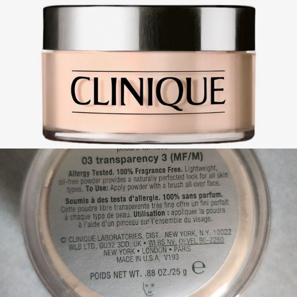 Clinique Blended Face Powder 03 Transparency 3 0.88 OZ New